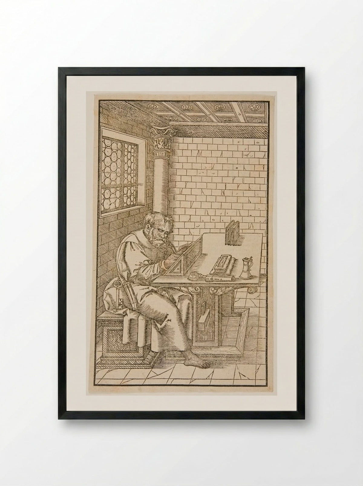 Saint Peter - Lucas Cranach the Younger - Framed Print Black