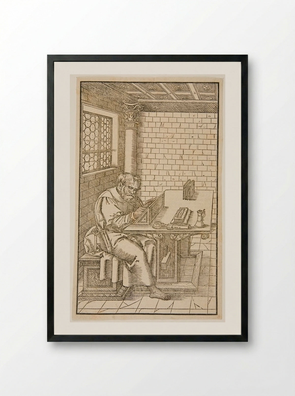 Saint Peter - Lucas Cranach the Younger - Framed Print Black