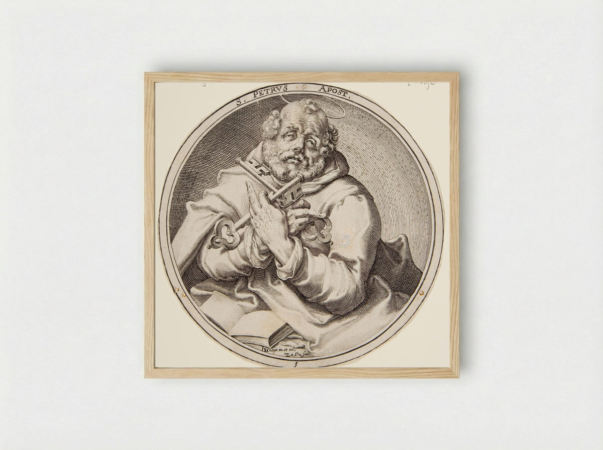 Saint Peter - Zacharias Dolendo - Framed Print Wood