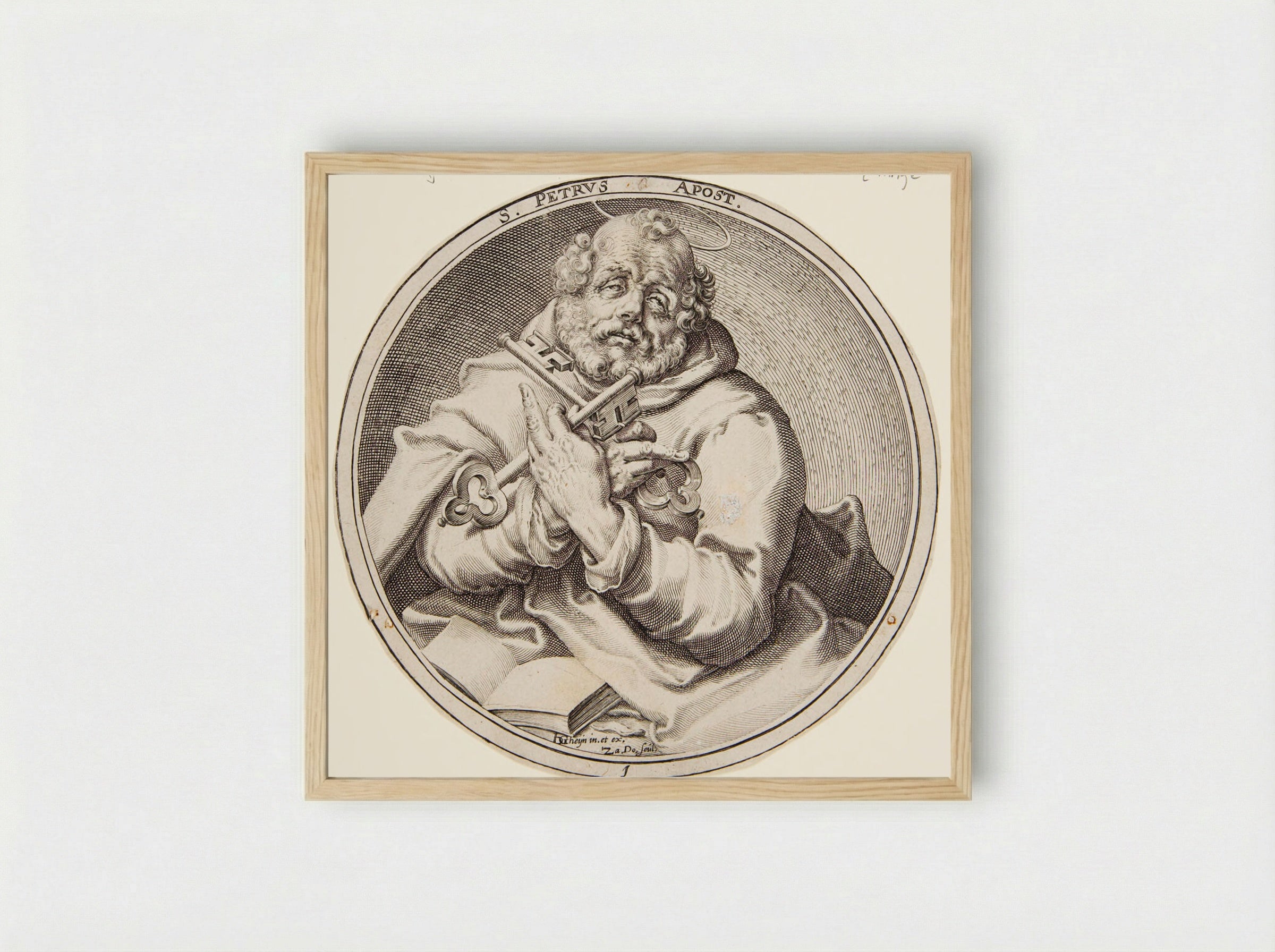 Saint Peter - Zacharias Dolendo - Framed Print Wood
