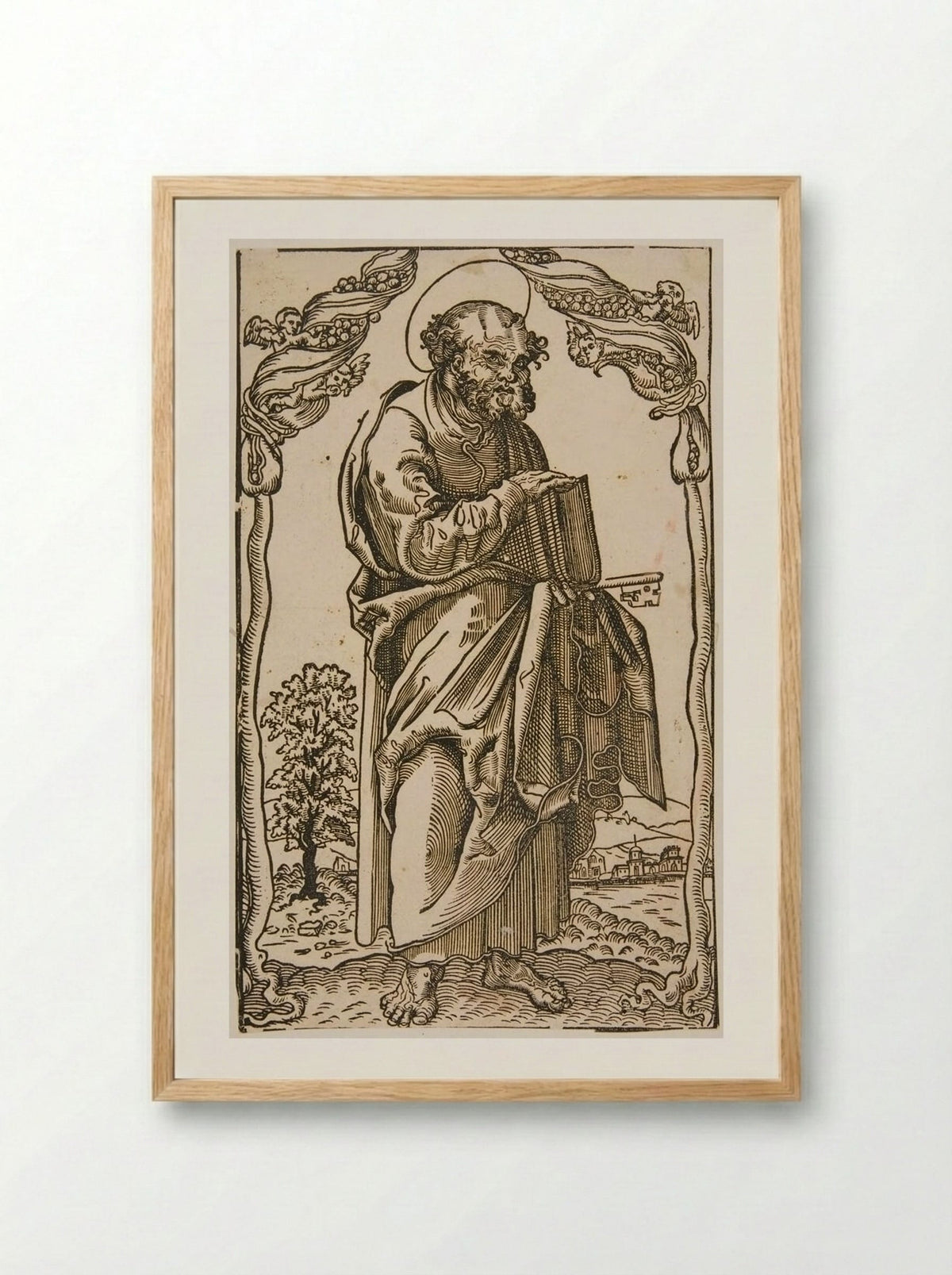 Saint Peter - Lucas Cranach the Elder - Framed Print Wood