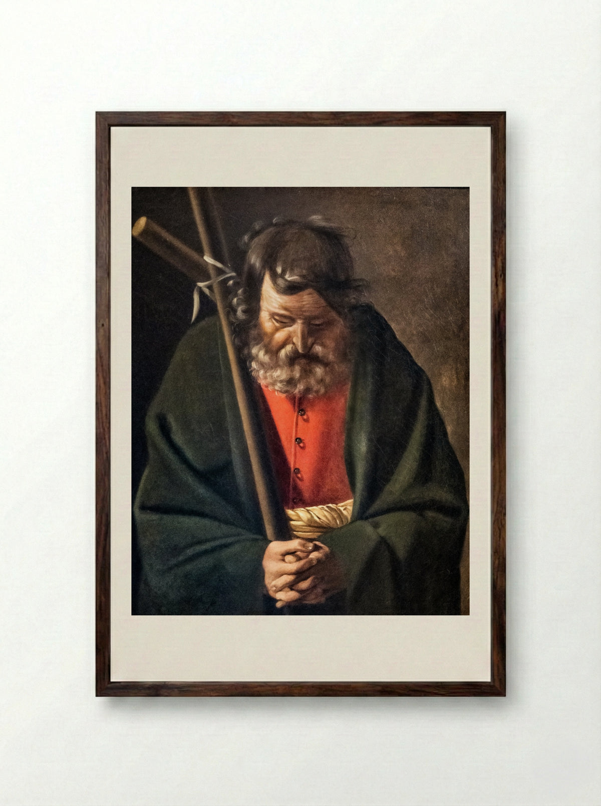 Saint Philip - Georges de la Tour - Framed Print Dark Wood