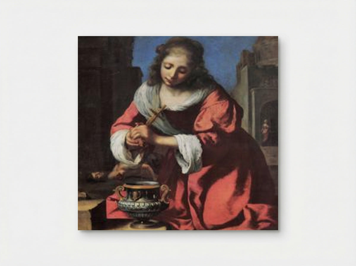 Saint Praxedis - Johannes Vermeer - Poster