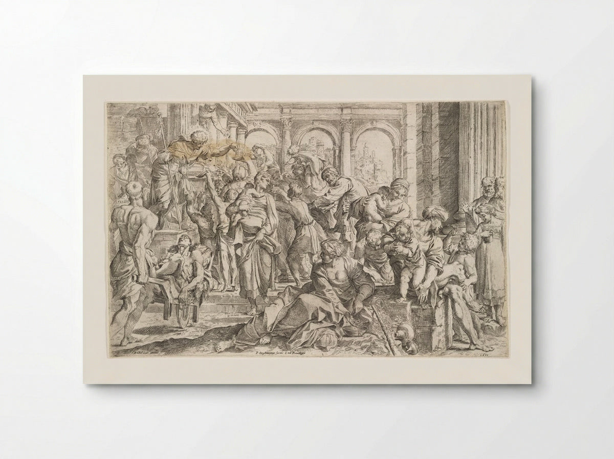 Saint Roch Distributing Alms - Francesco Brizio - Poster