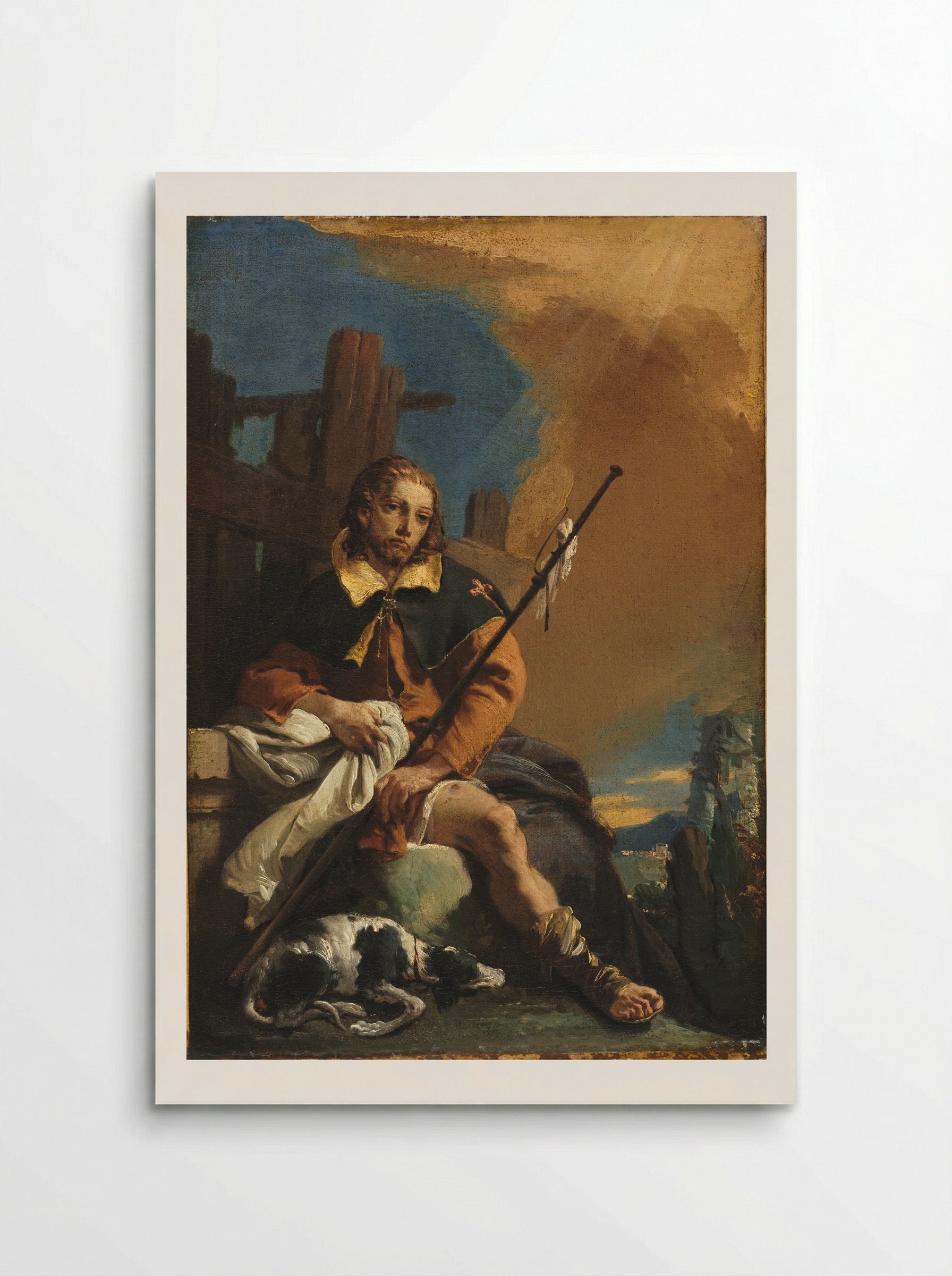 Saint Roch as a Pilgrim - Giovanni Battista Tiepolo - Poster