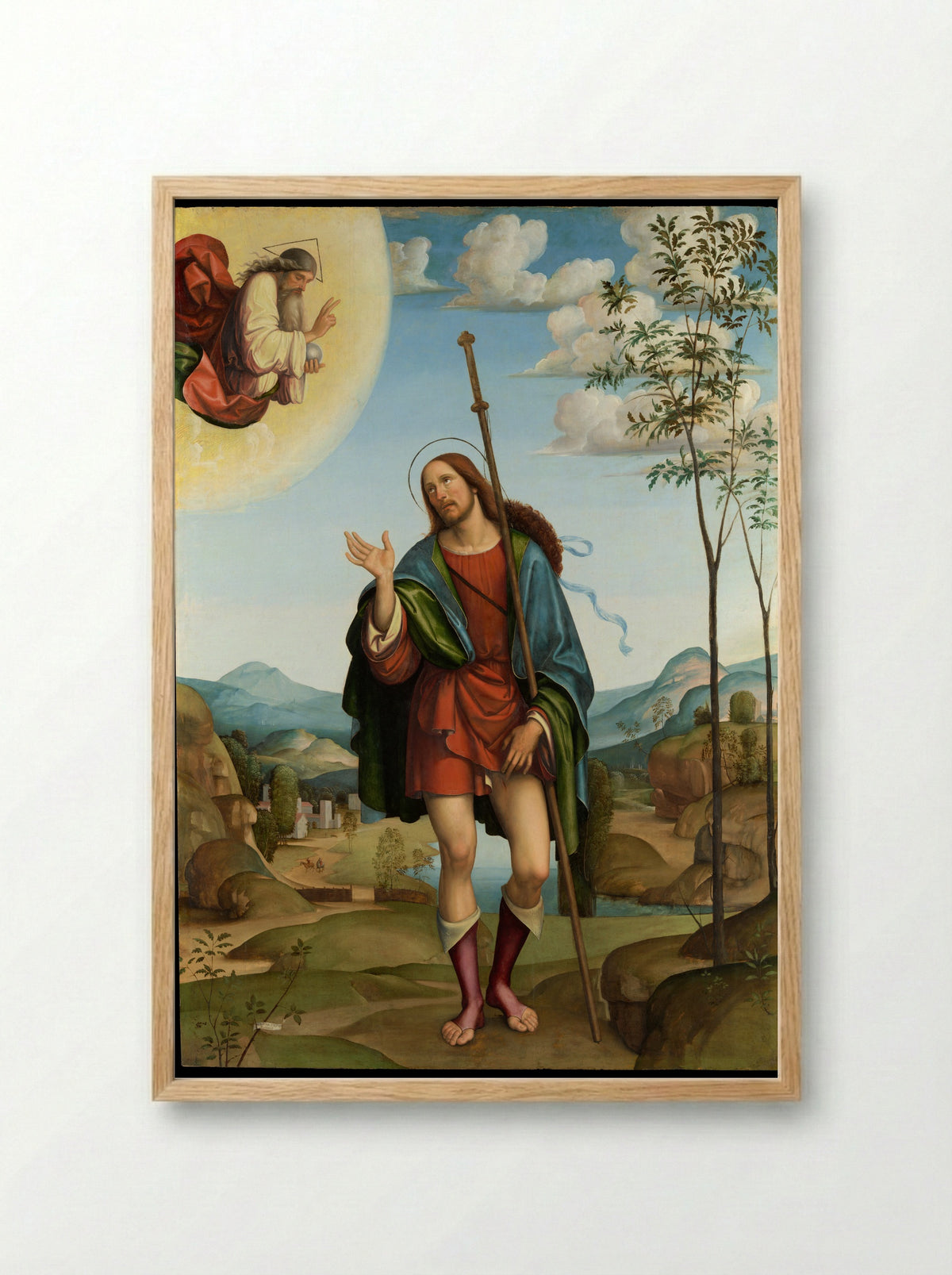 Saint Roch - Francesco Francia - Framed Print Wood
