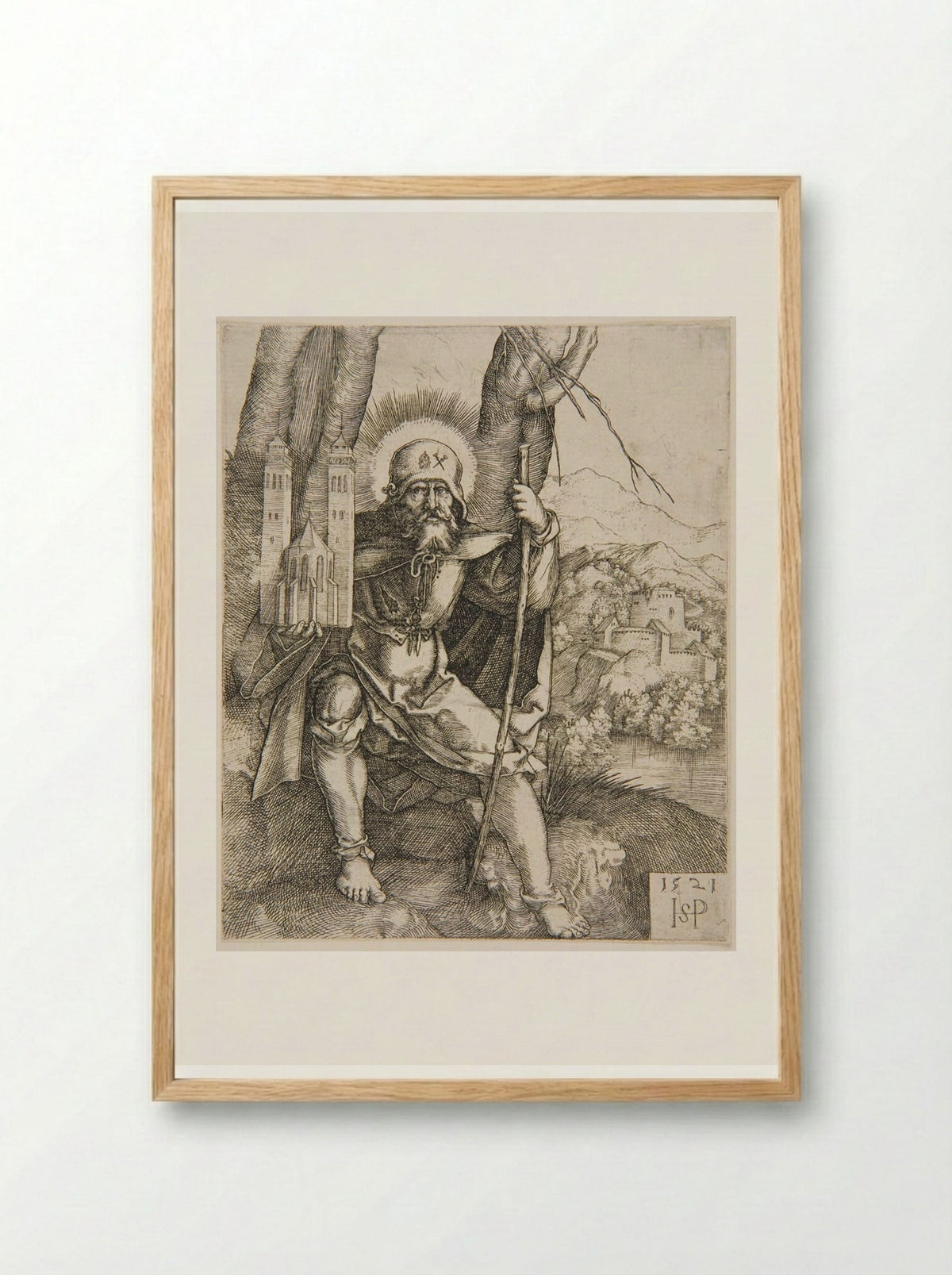 Saint Sebaldus - Sebald Beham - Framed Print Wood