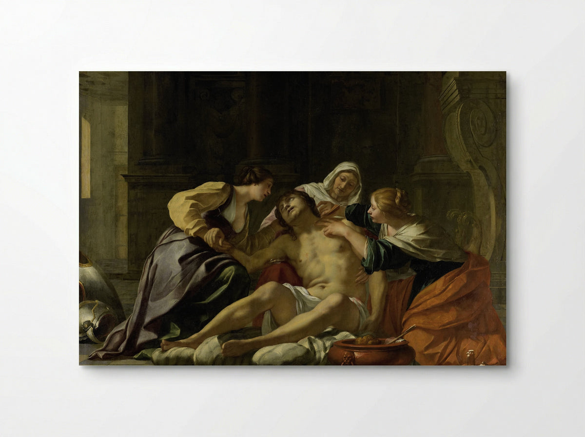 Saint Sebastian Tended by Saint Irene - Jacques Blanchard - Poster