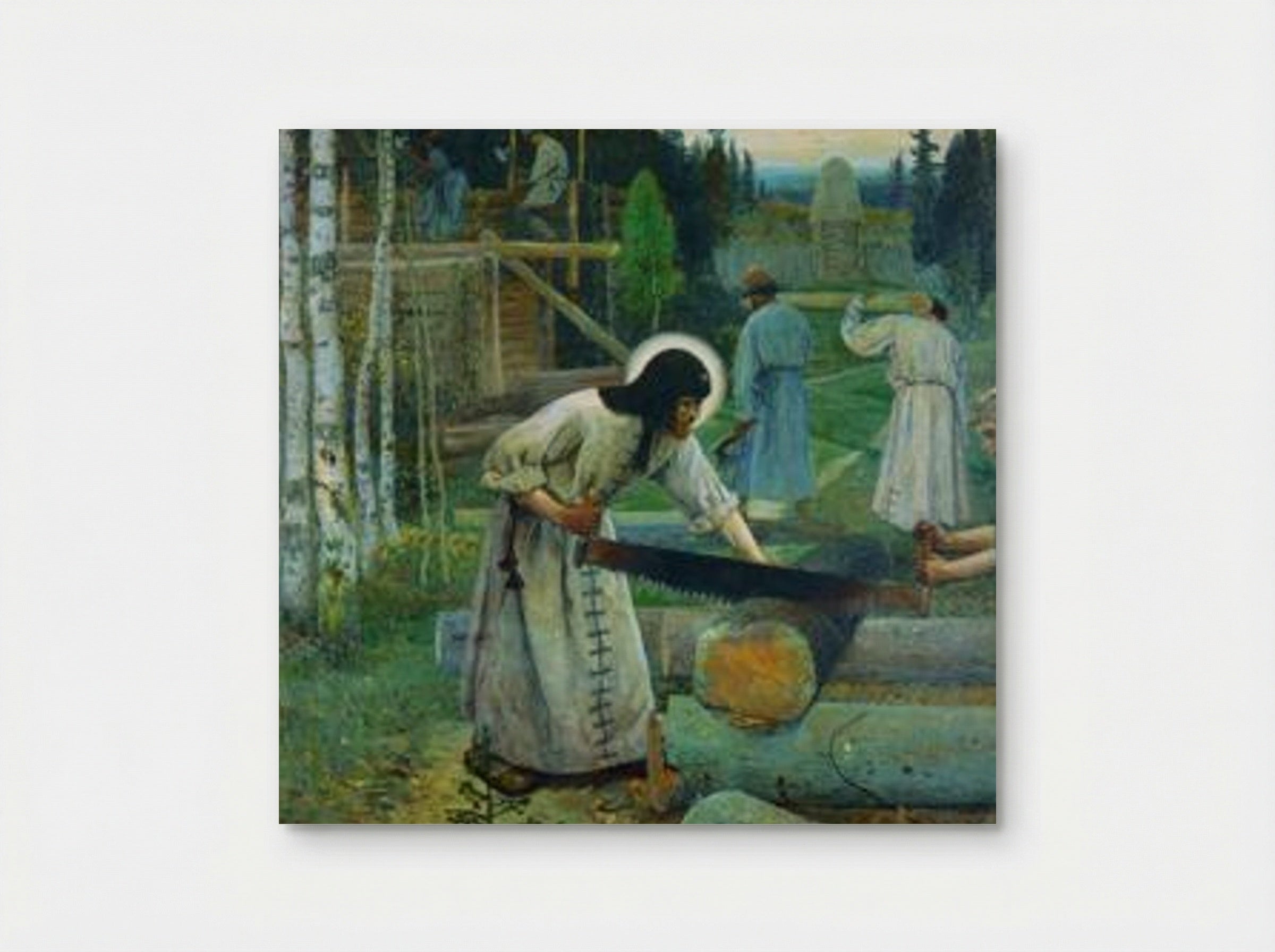 Saint Sergius' Labours (Central Part of the Triptych) - Mikhail Nesterov - Poster