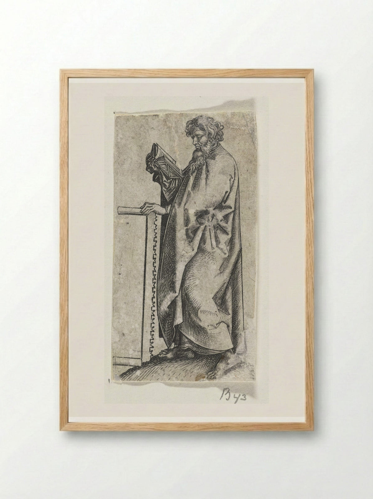 Saint Simon - Martin Schongauer - Framed Print Wood