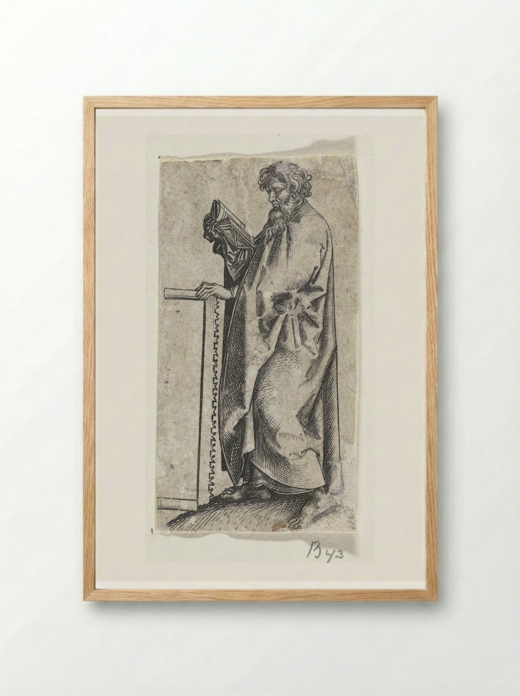Saint Simon - Martin Schongauer - Framed Print Wood