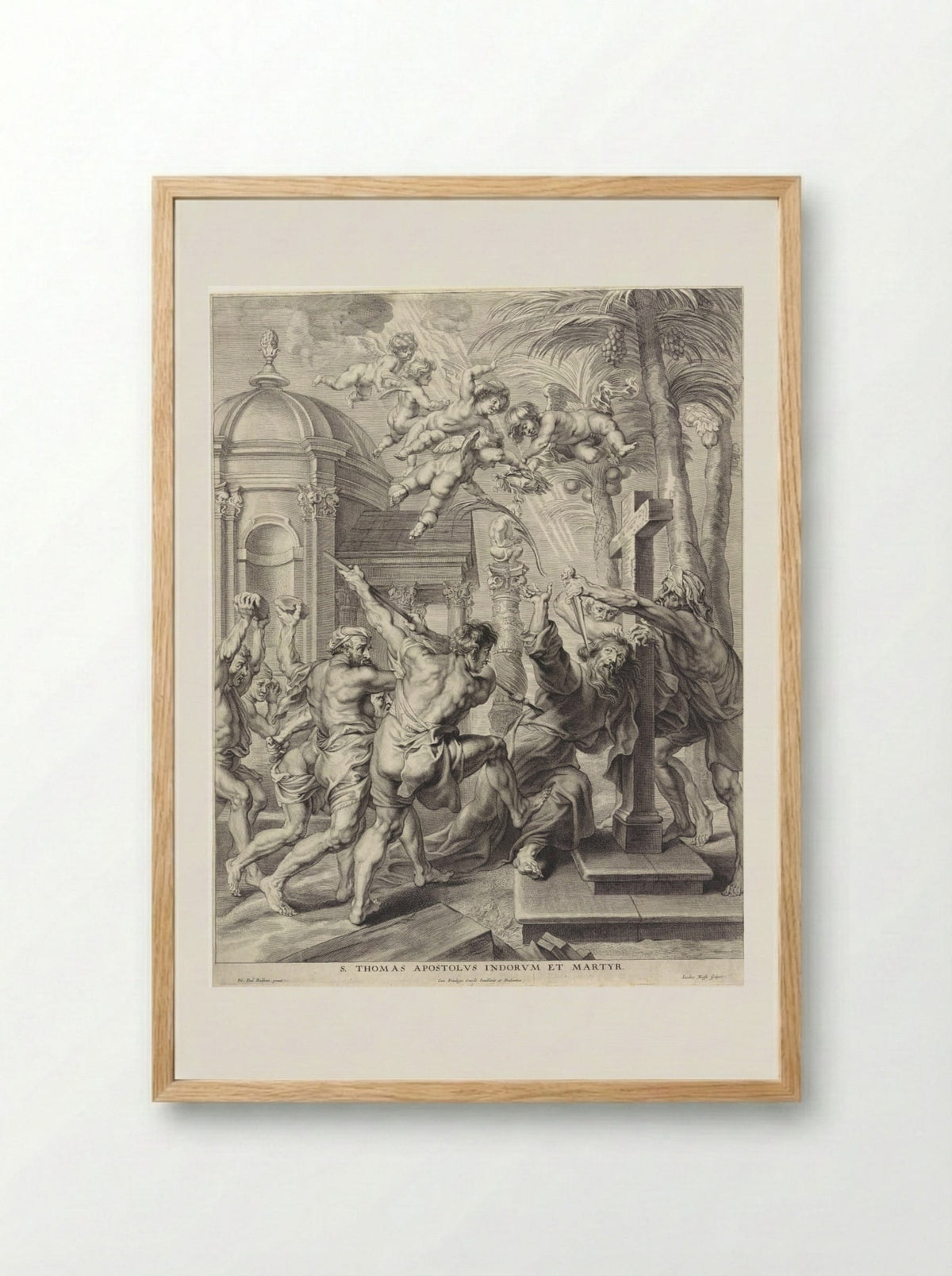 Saint Thomas Apostolus Indorum et Martyr - Jacob Neeffs - Framed Print Wood