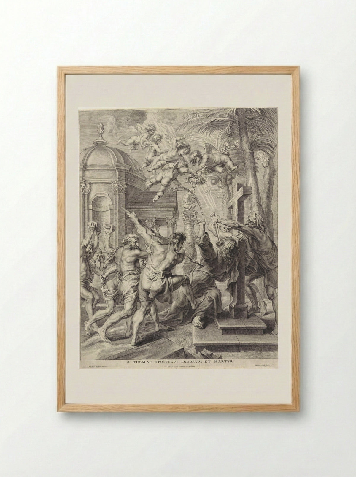 Saint Thomas Apostolus Indorum et Martyr - Jacob Neeffs - Framed Print Wood