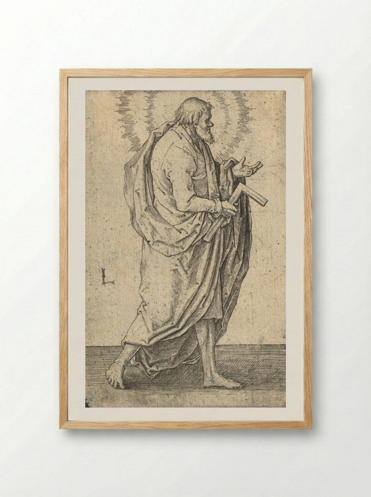 Saint Thomas - Lucas van Leyden - Framed Print Wood