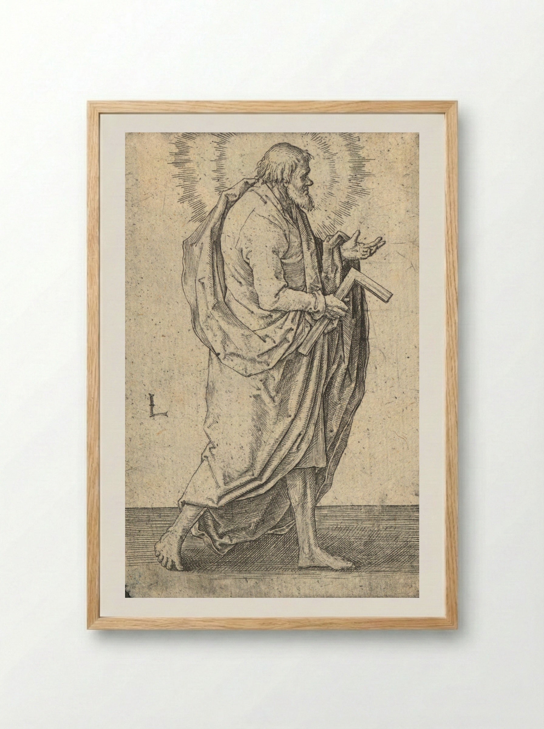 Saint Thomas - Lucas van Leyden - Framed Print Wood