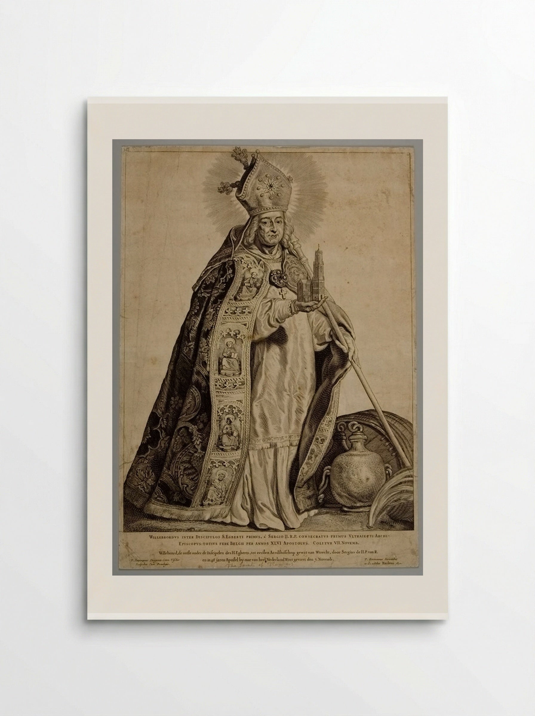 Saint Willibrord - Cornelis Visscher - Poster