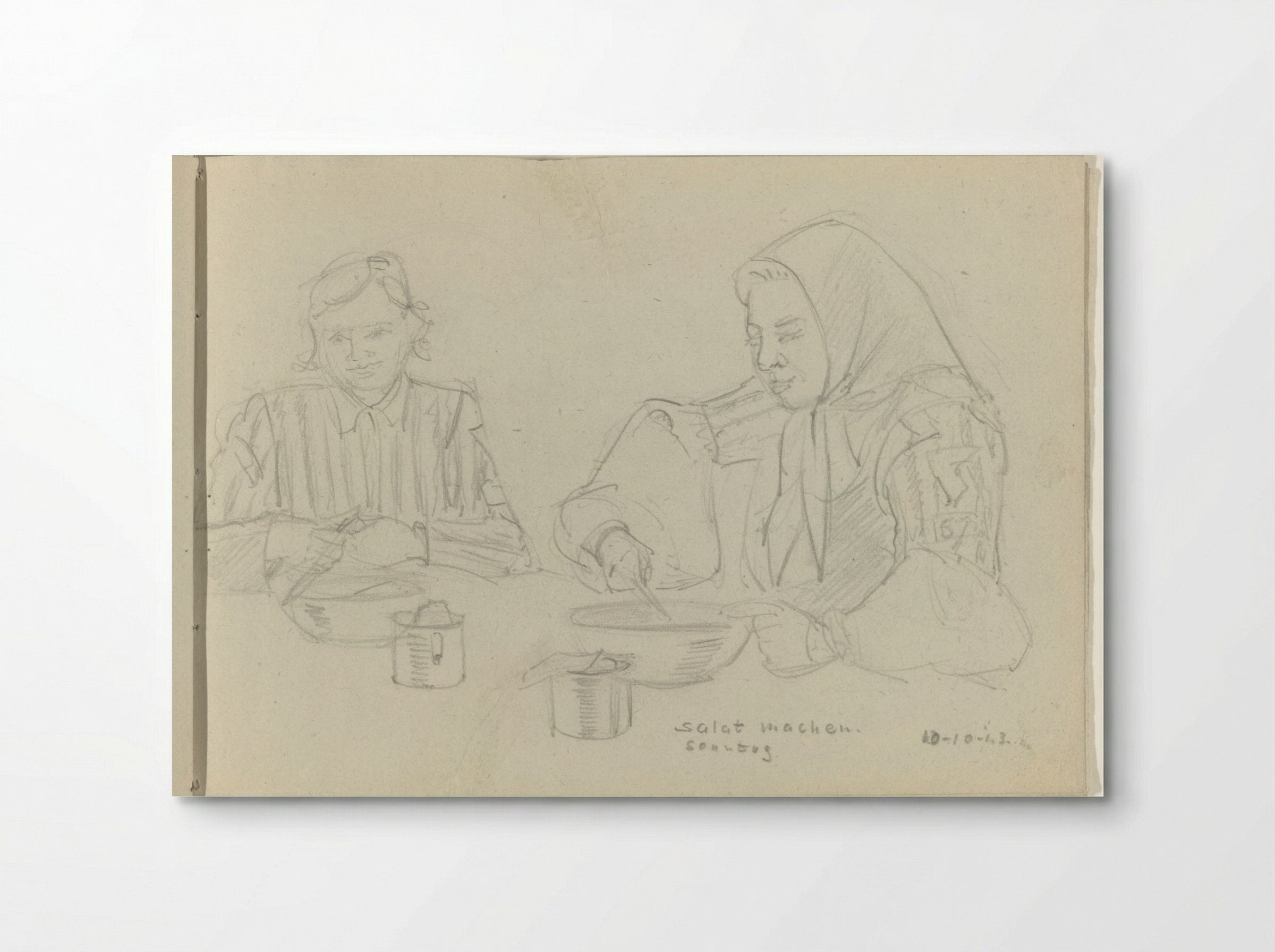 Salade maken (Making Salad) - To Frank-Stoltz - Poster