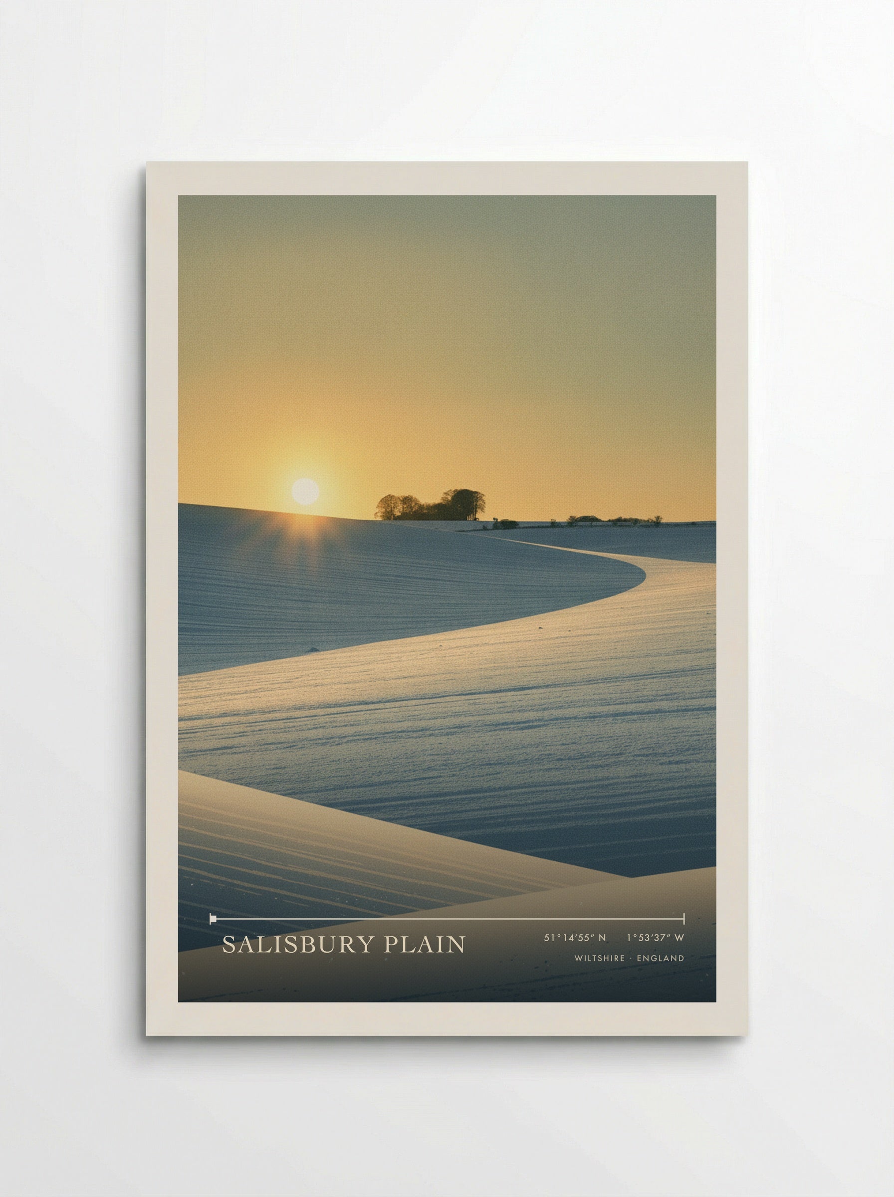 Salisbury Plain Wiltshire England Travel Poster - Poster