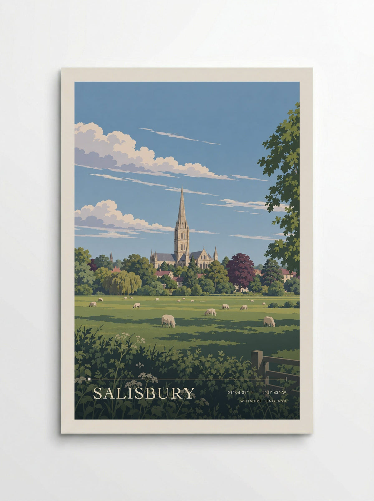 Salisbury, Wiltshire | Travel Poster - Poster