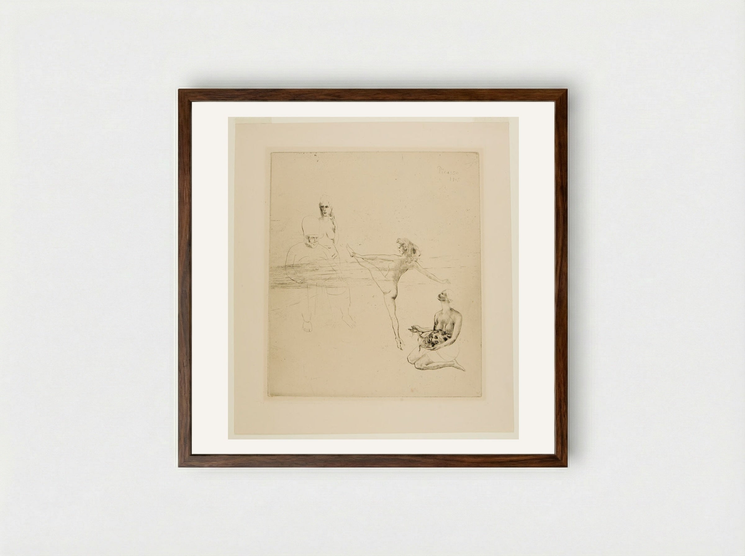 Salomé - Pablo Picasso - Framed Print Dark Wood