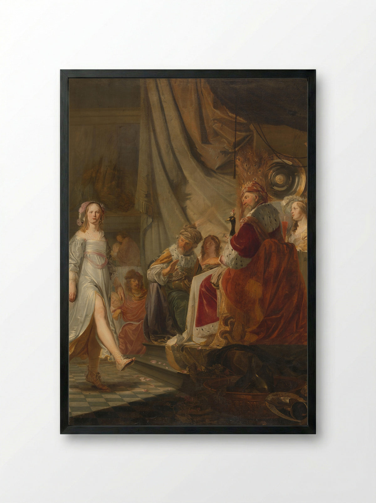 Salome Dancing Before Herod - Hans Horions - Framed Print Black