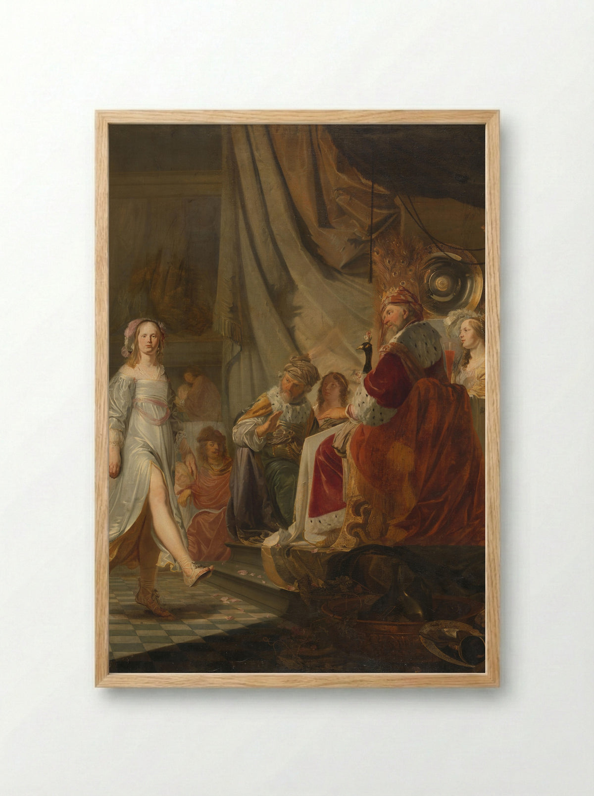 Salome Dancing Before Herod - Hans Horions - Framed Print Wood