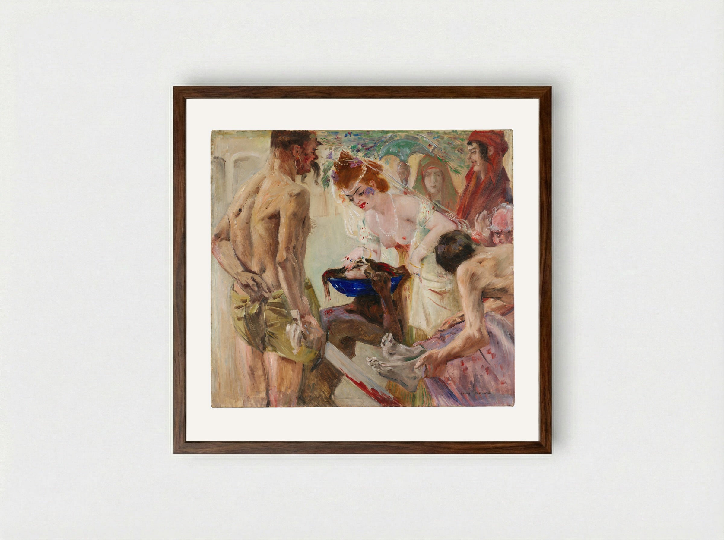 Salome - Lovis Corinth - Framed Print Dark Wood
