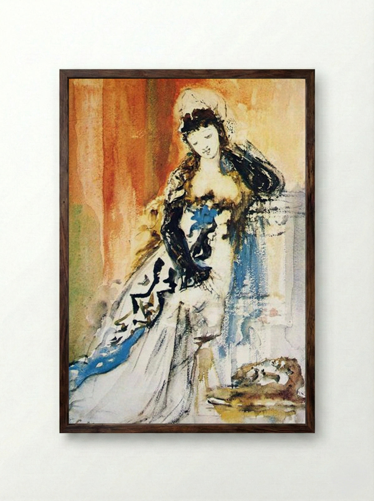 Salome - Gustave Moreau - Framed Print Dark Wood