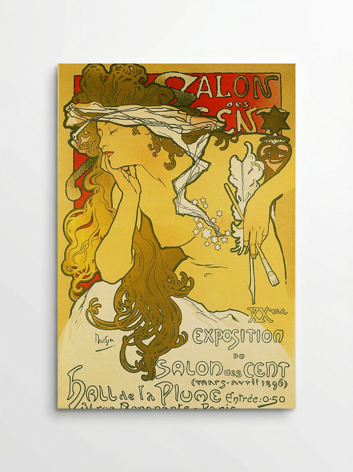 Salon des Cent (XXe Exposition) - Alphonse Mucha - Poster