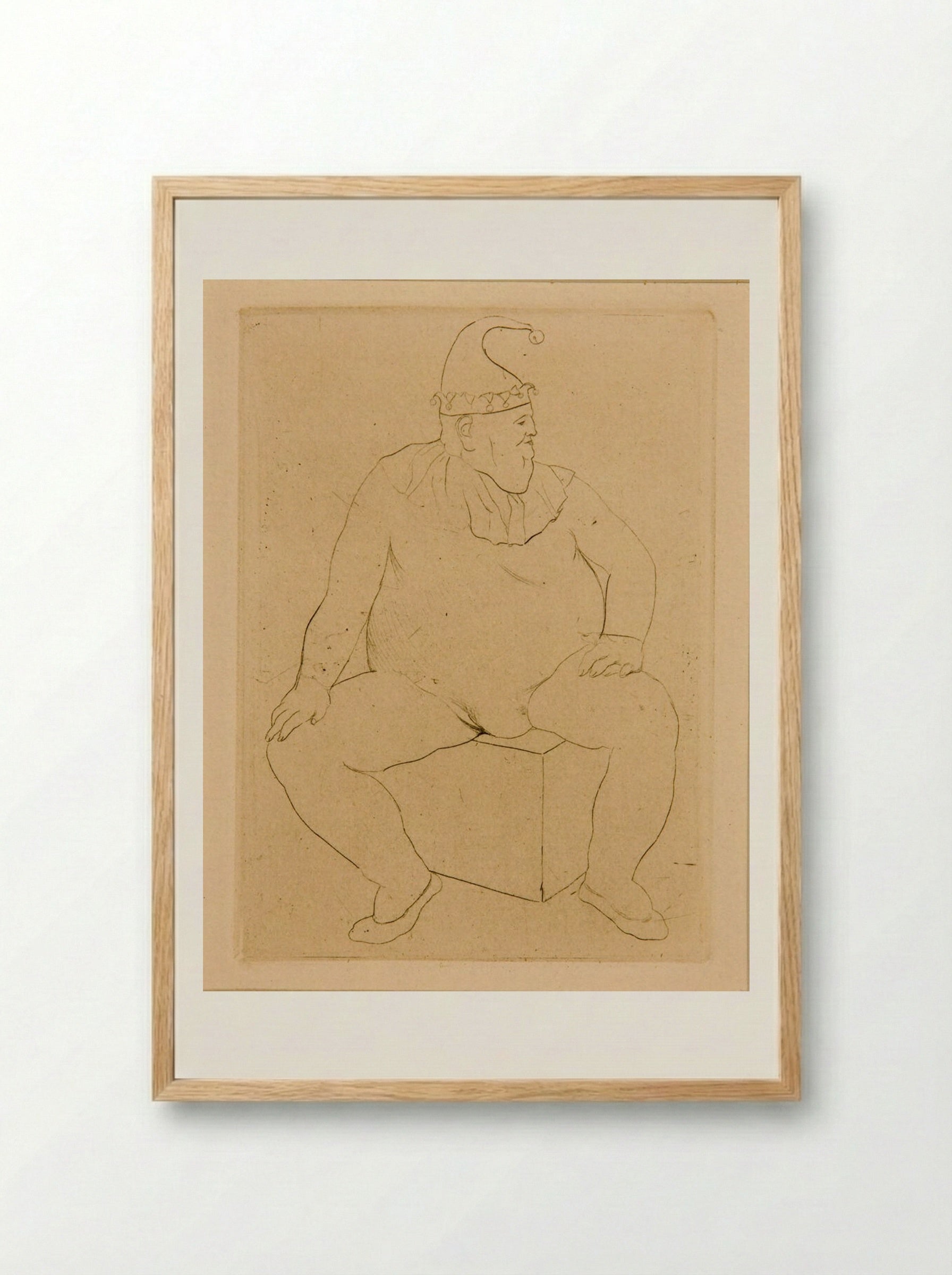 Saltimbanque at Rest - Pablo Picasso - Framed Print Wood