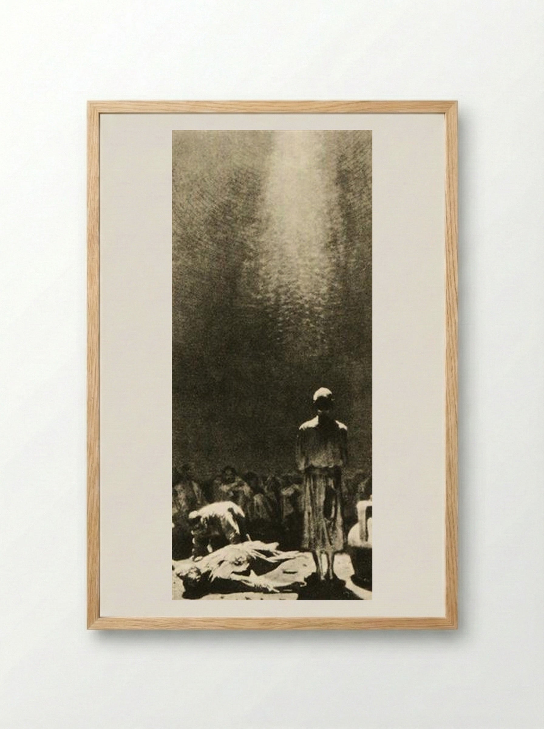 Samarkand zindan (Underground prison) - Vasily Vereshchagin - Framed Print Wood