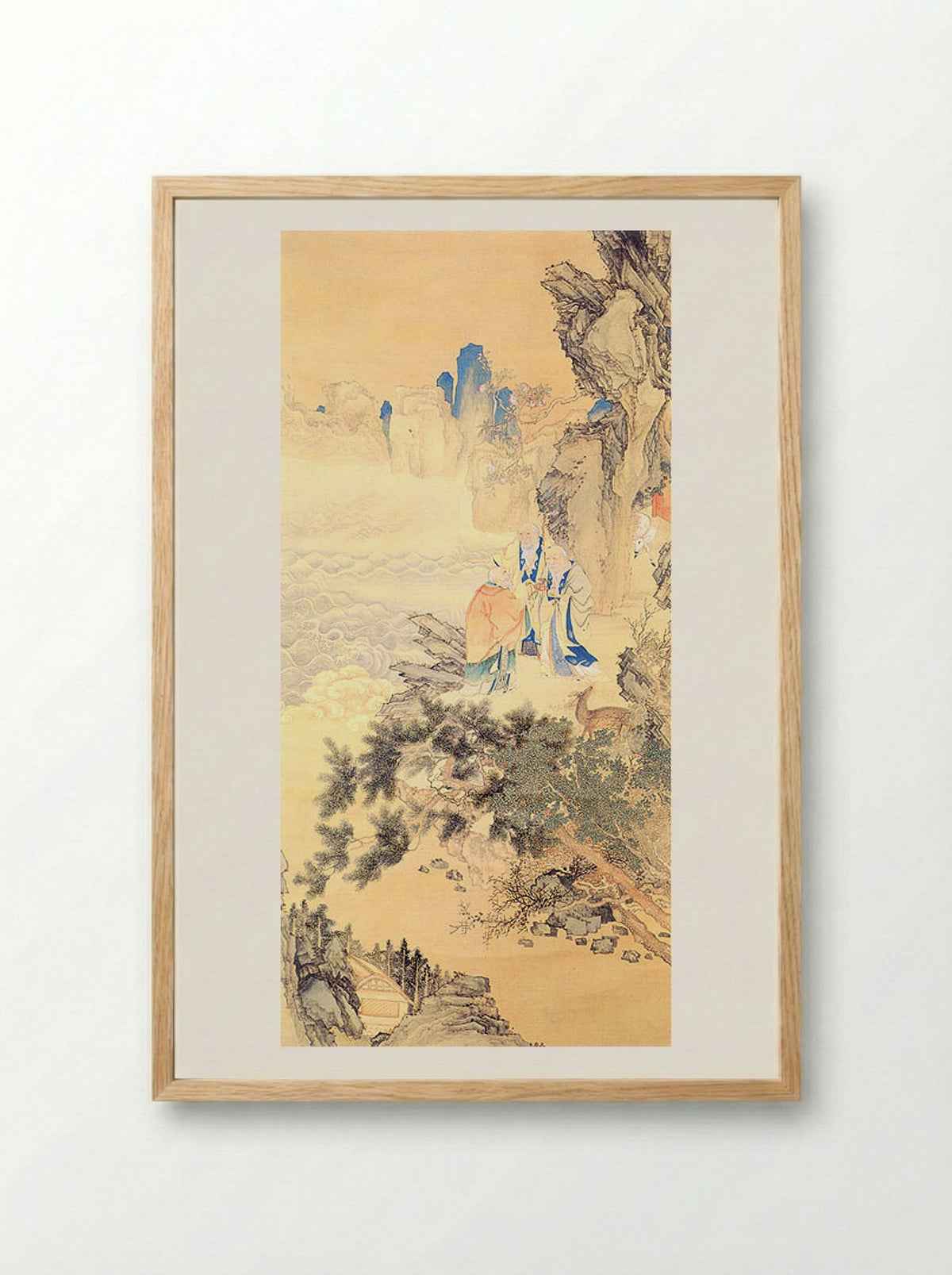 Samin munnyeondo (Three Scholars Asking the Way) - Owon - Framed Print Wood
