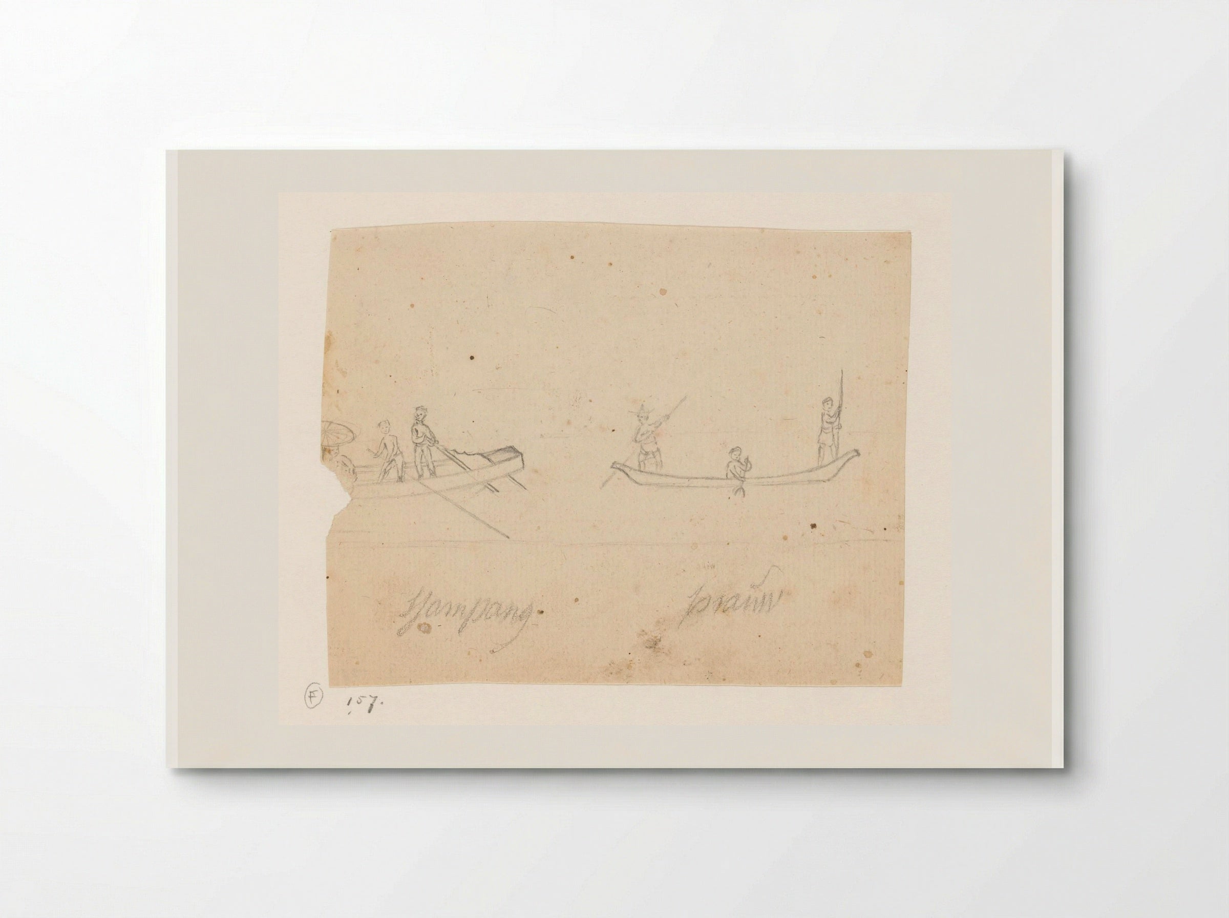 Sampan en prauw - Jan Brandes - Poster