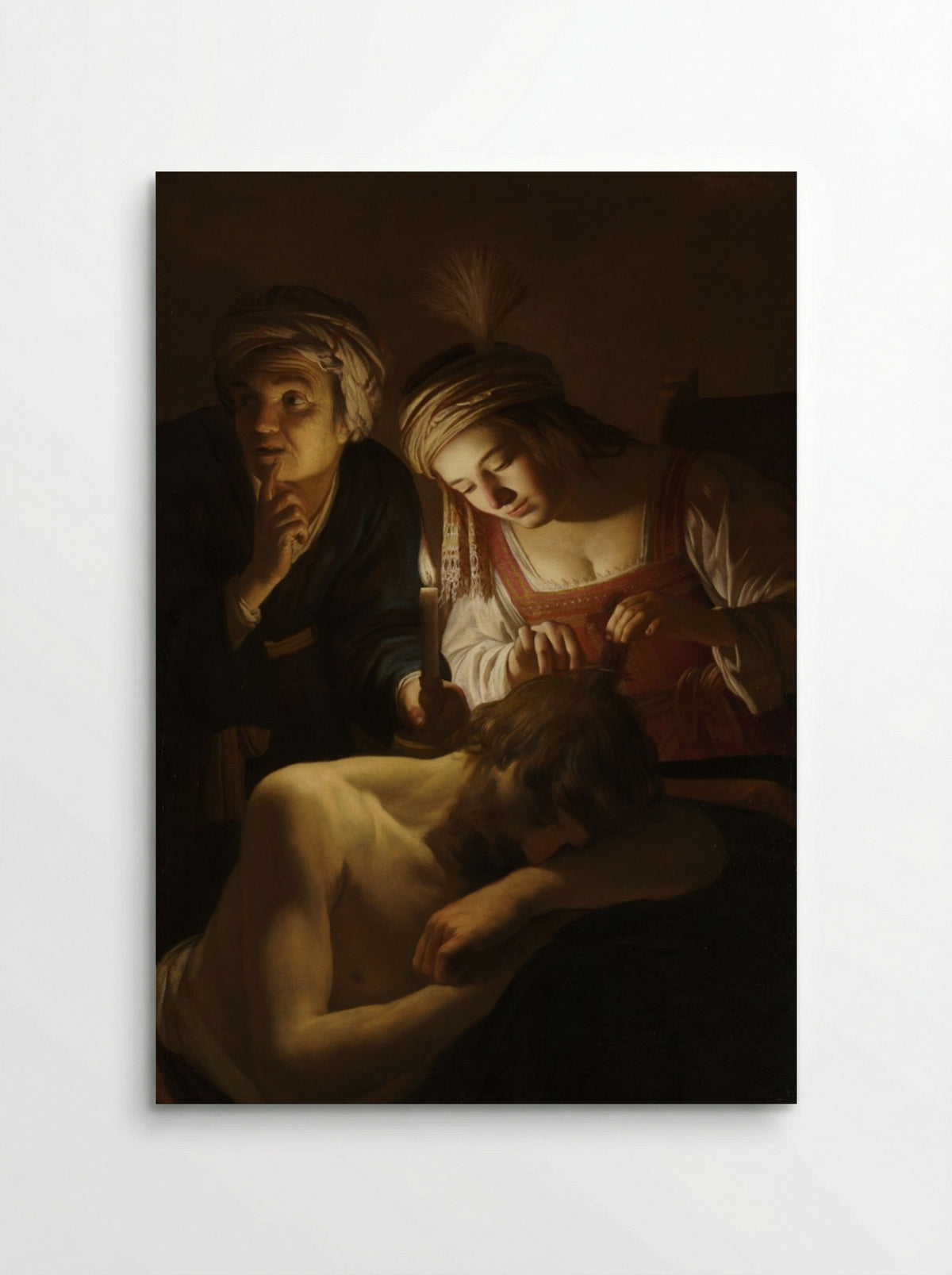 Samson and Delilah - Gerrit van Honthorst - Poster