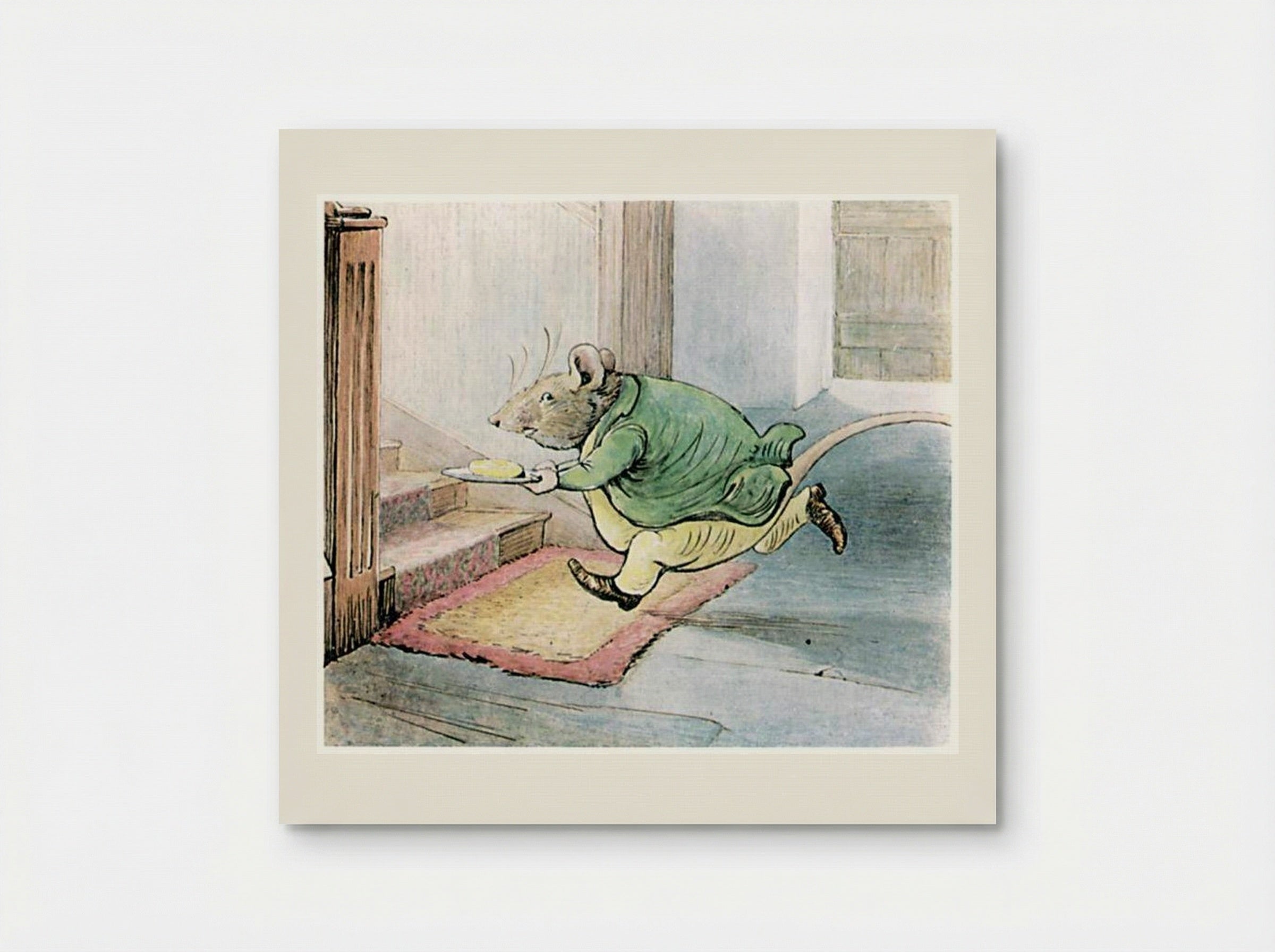 Samuel Whiskers Carrying Butter - Beatrix Potter - Poster