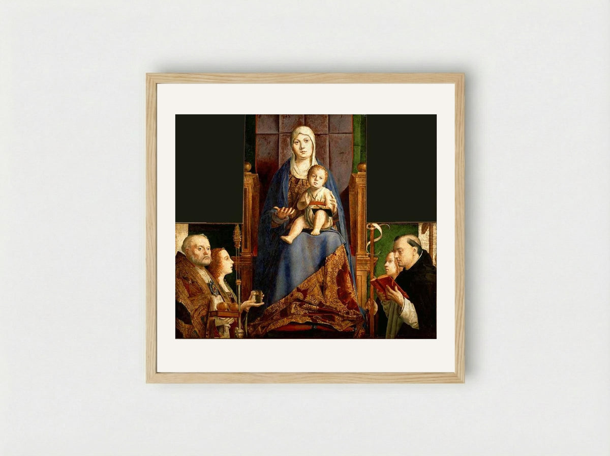 San Cassiano Altarpiece - Antonello da Messina - Framed Print Wood