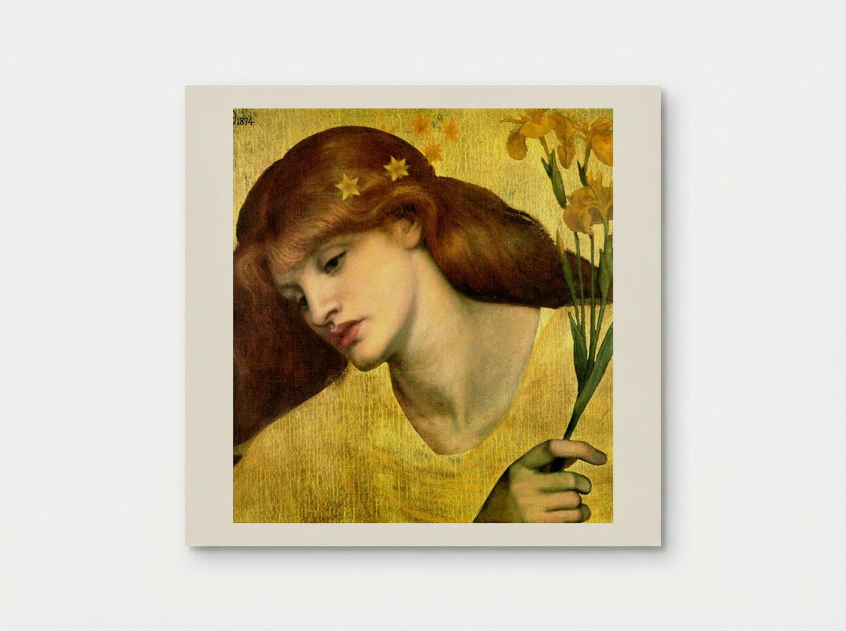 Sancta Lilias - Dante Gabriel Rossetti - Poster