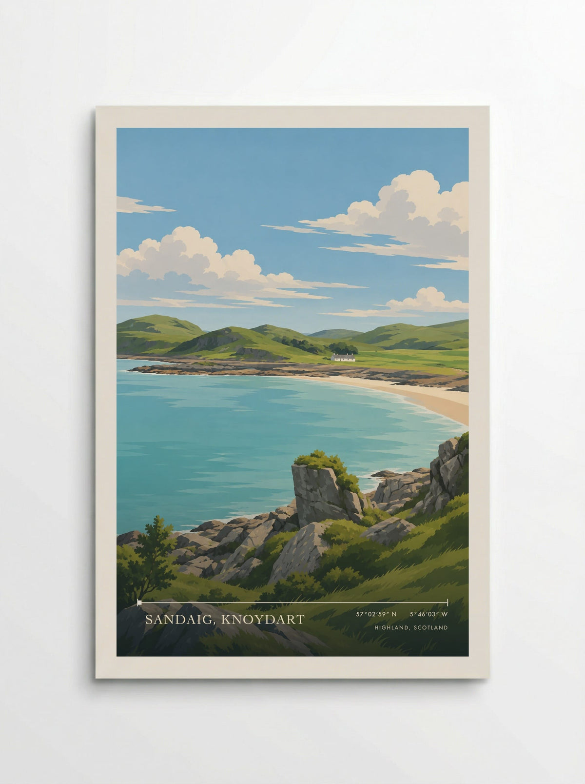 Sandaig, Knoydart, Highland, Scotland | Travel Poster - Poster