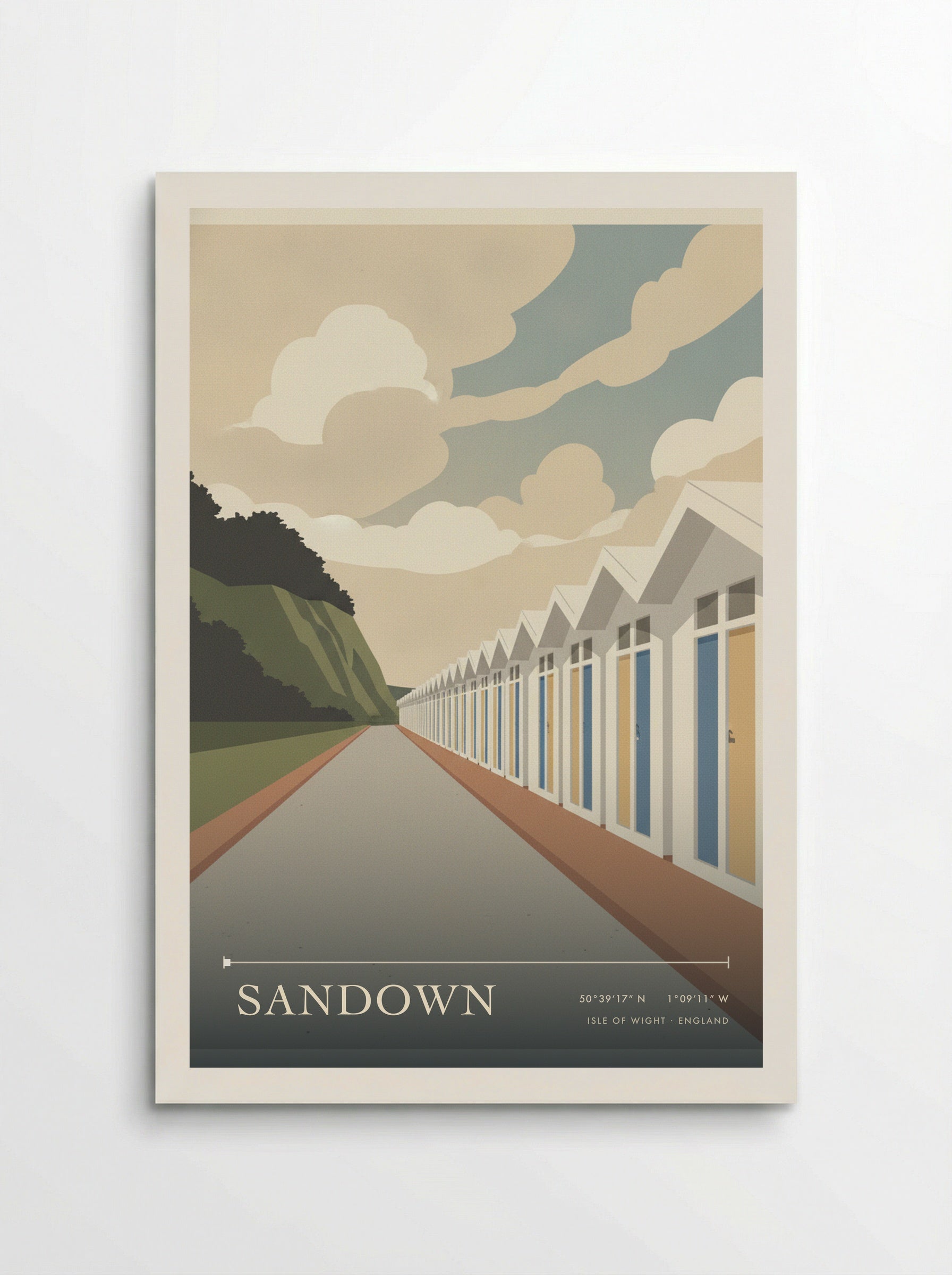 Sandown Isle of Wight England Travel Poster - Poster