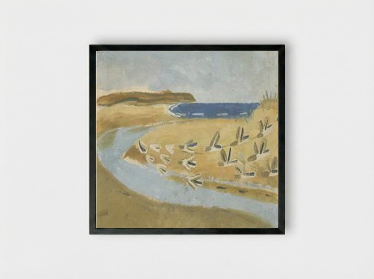Sandpipers, Alnmouth - Winifred Nicholson - Framed Print Black