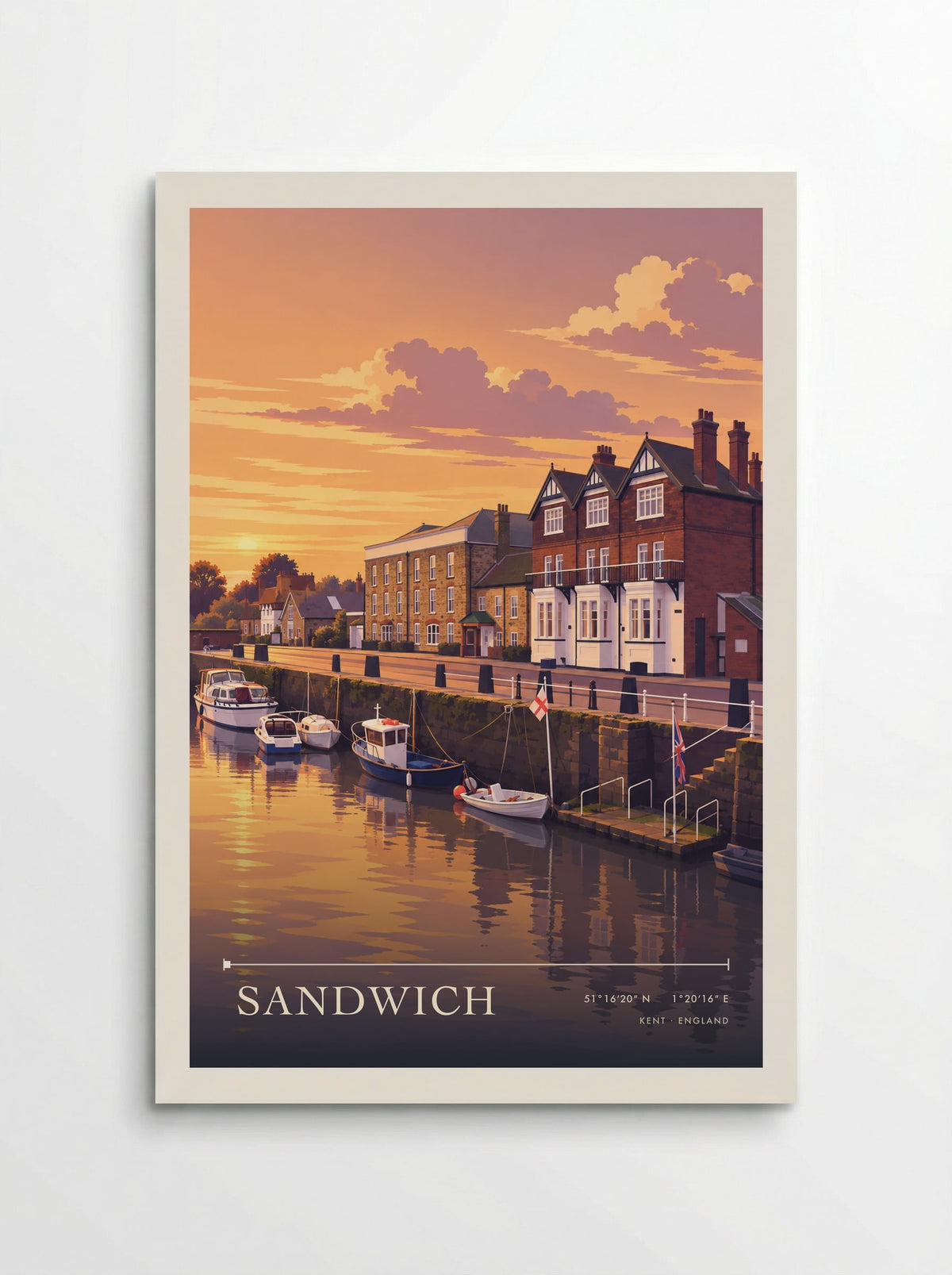 Sandwich, Kent | Travel Poster - Poster