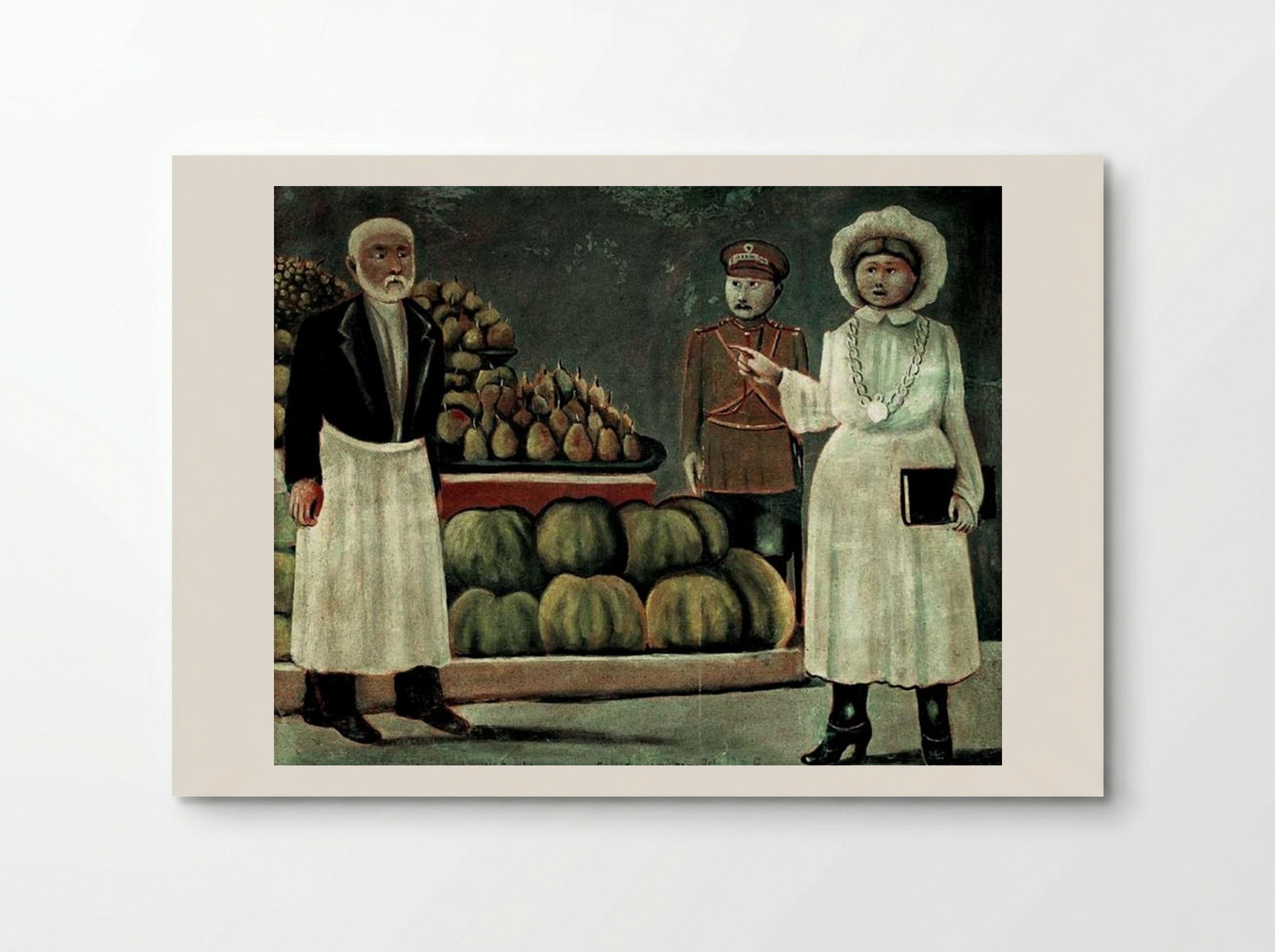 Sanitary Inspector Woman of the Market - Niko Pirosmani - Poster