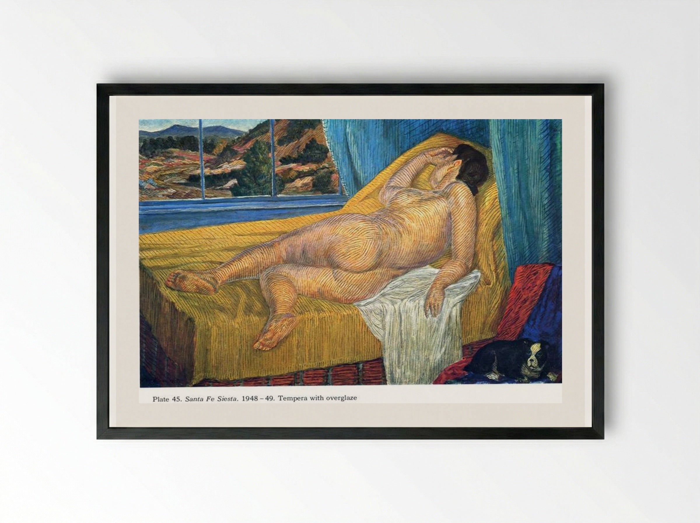 Santa Fe Siesta - John French Sloan - Framed Print Black