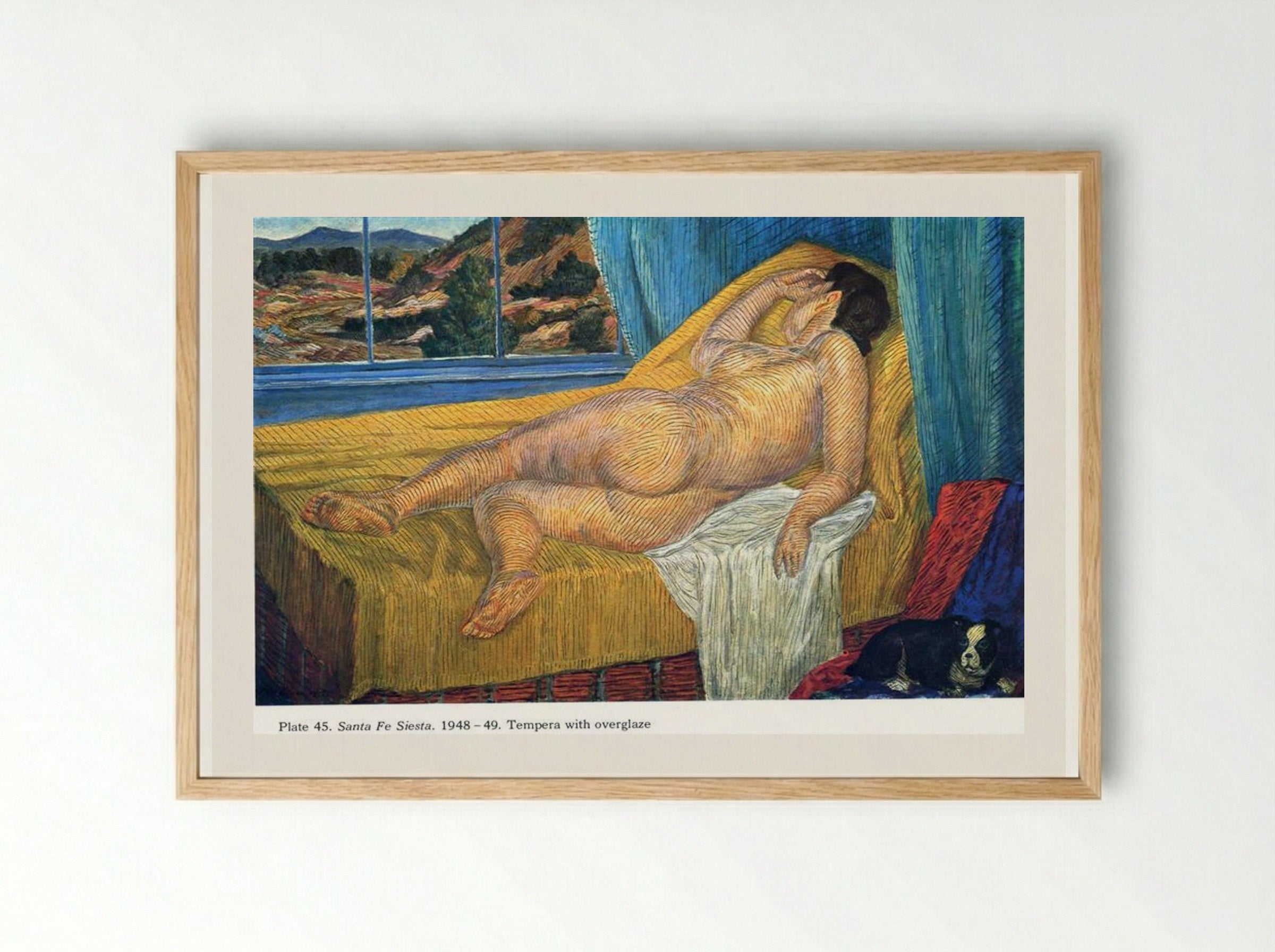 Santa Fe Siesta - John French Sloan - Framed Print Wood