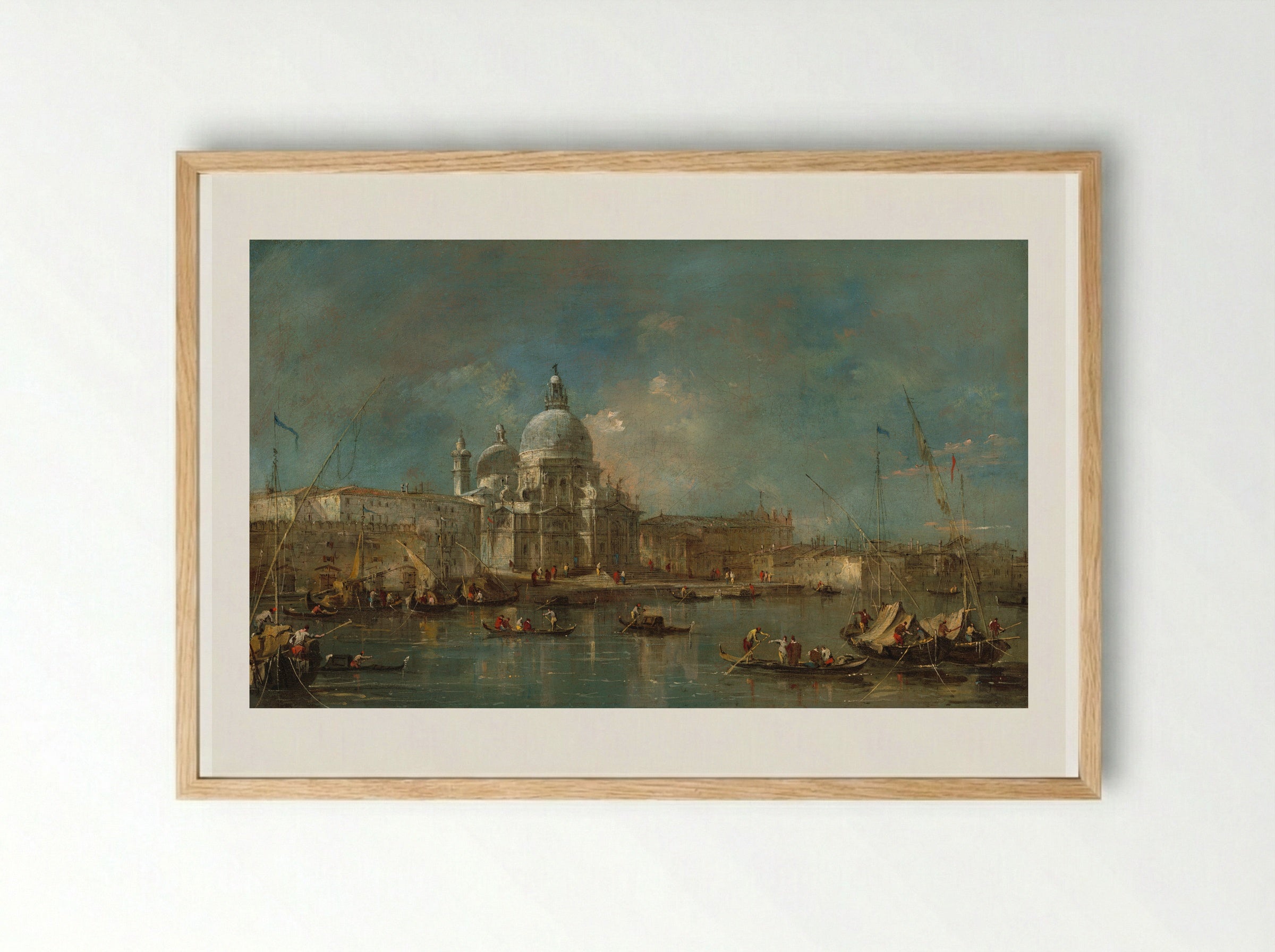 Santa Maria della Salute - Francesco Guardi - Framed Print Wood