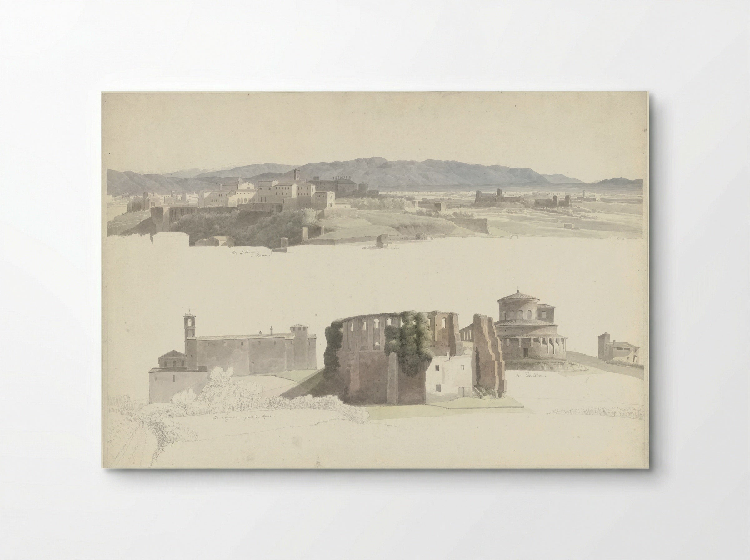 Santa Sabina and Sant’Agnese - Josephus Augustus Knip - Poster