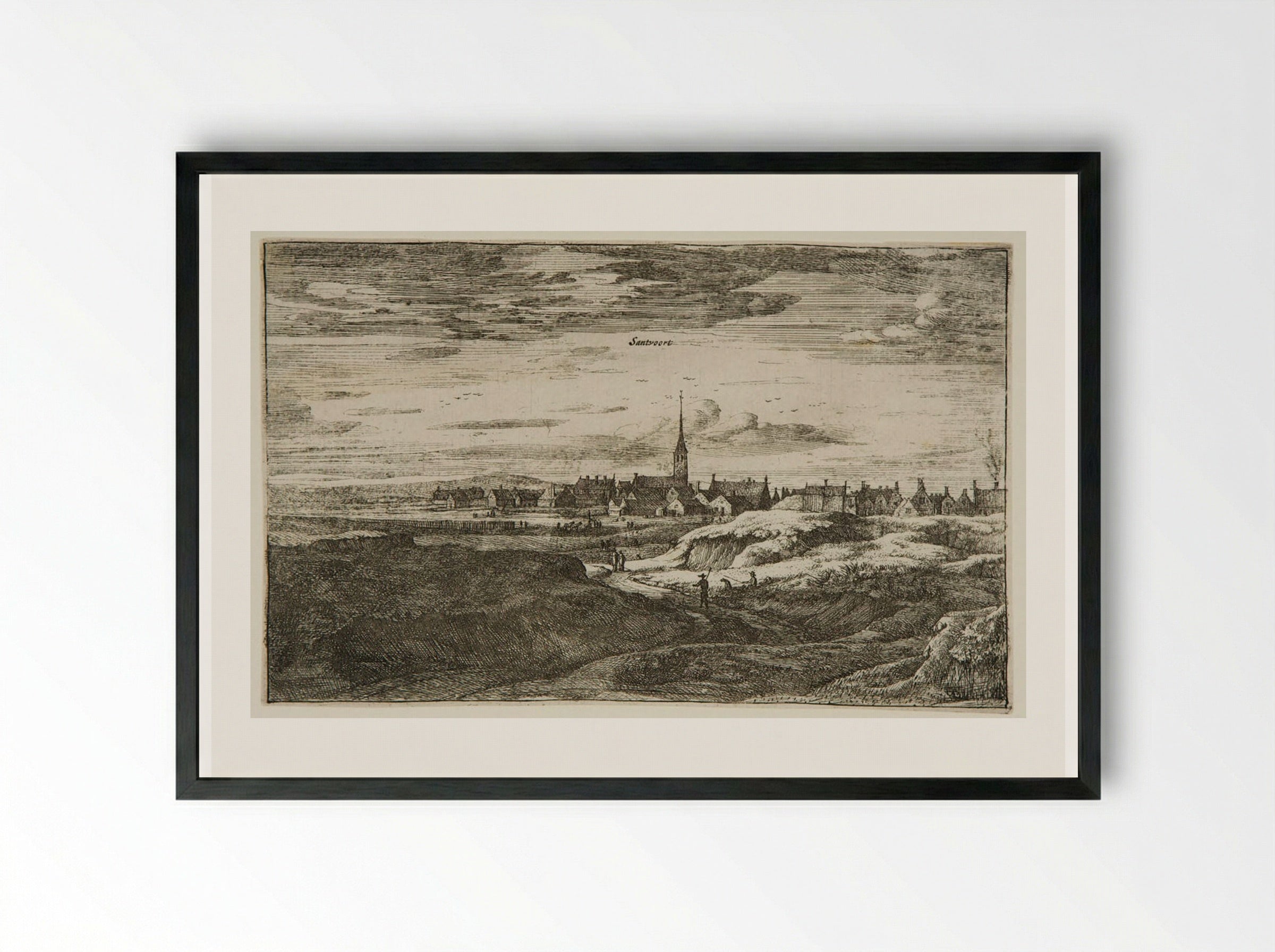 Santvoort - Roelant Roghman - Framed Print Black