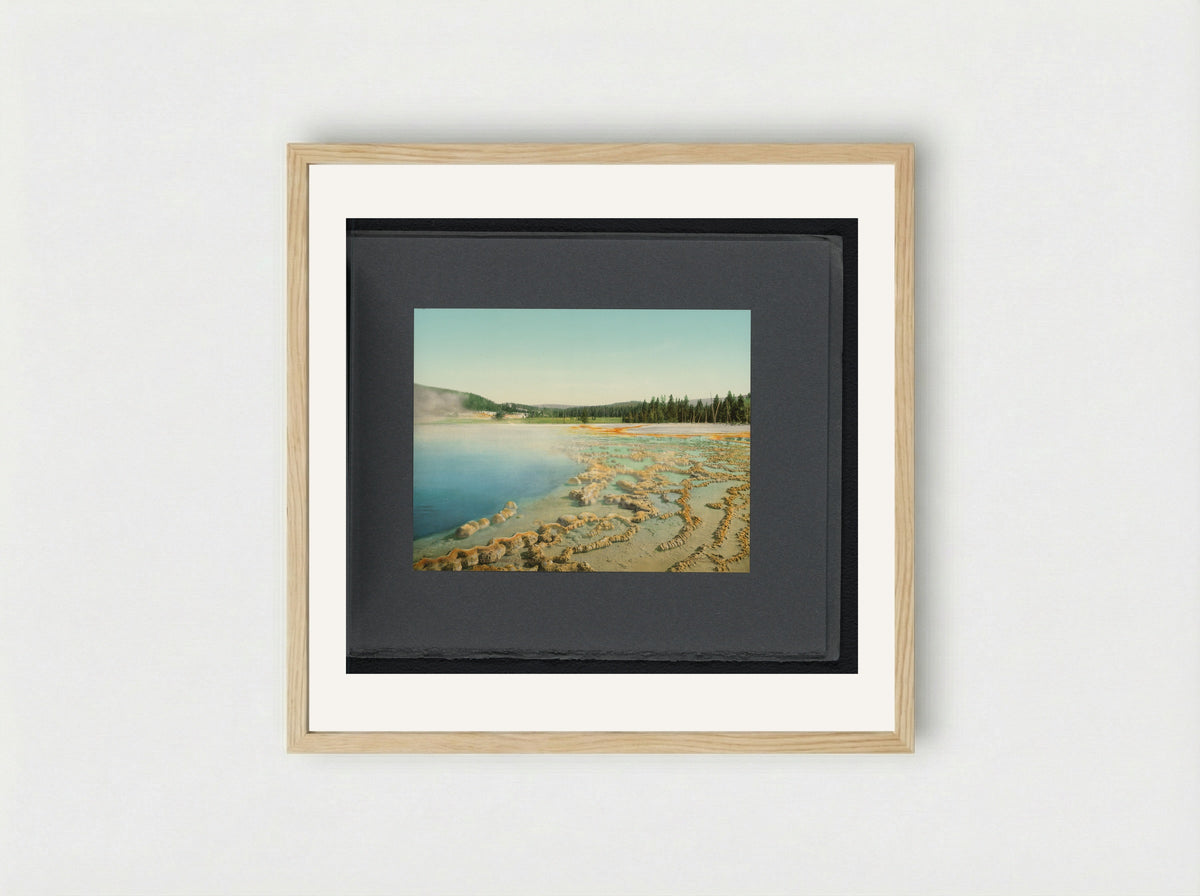 Sapphire Pool, Yellowstone National Park - William Henry Jackson - Framed Print Wood