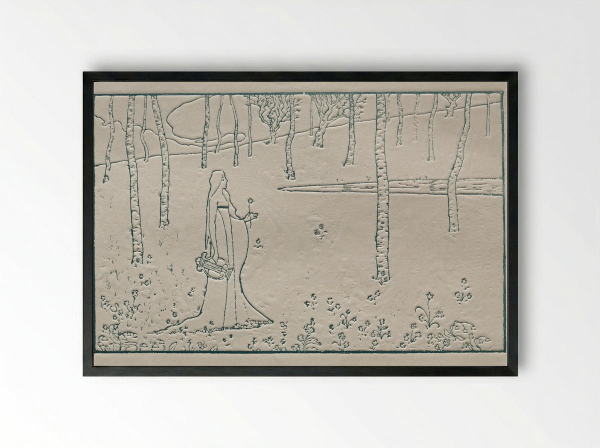 Sappho - Maurice Dumont - Framed Print Black