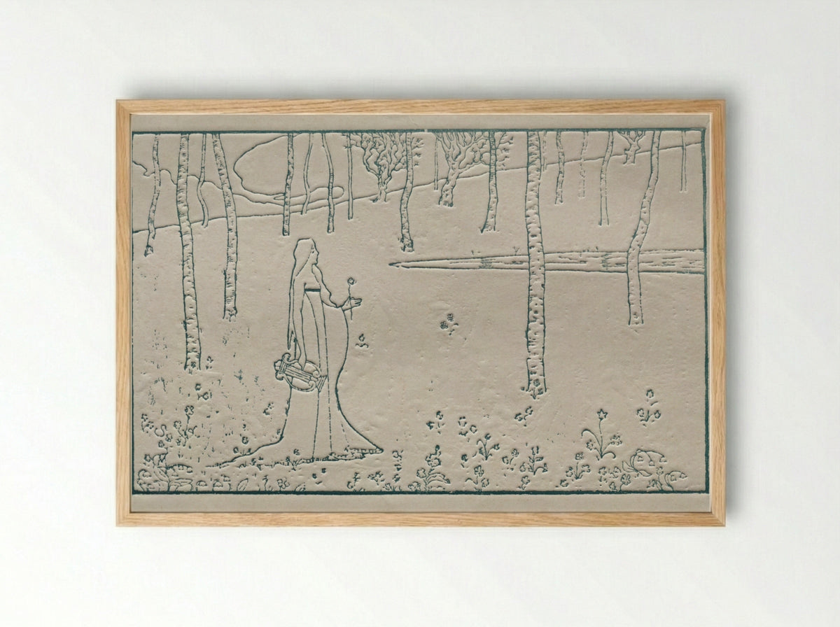 Sappho - Maurice Dumont - Framed Print Wood